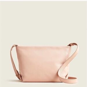 J. Crew Soft Pink LEATHER Crossbody Bag Beautiful